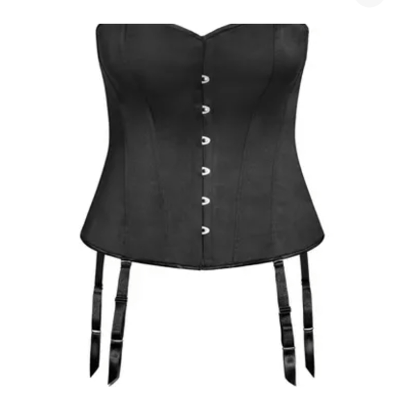 Hips and Curves corset Plus size satin Stella Corset 1X boning lace up lingerie - Picture 7 of 7